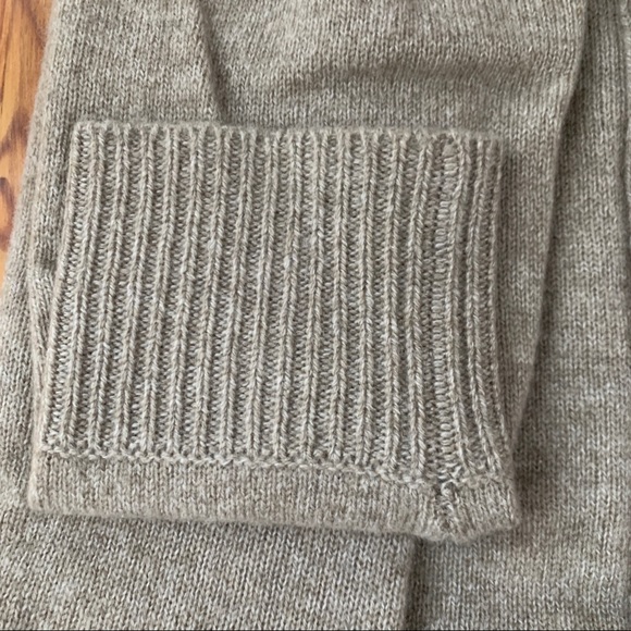 InCashmere Cowl Neck Cashmere Oatmeal Sweater - Picture 8 of 8